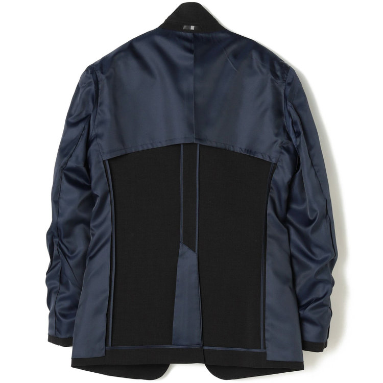 ブラックライン 【SLIM TAPERED_2】【春夏】2釦シングルスーツ 0タック/ブラック/ウエストシャーリング/4S SUSTAINABILITY&ECOLOGY FABRIC/※パンツ裾上げ済仕様 黒