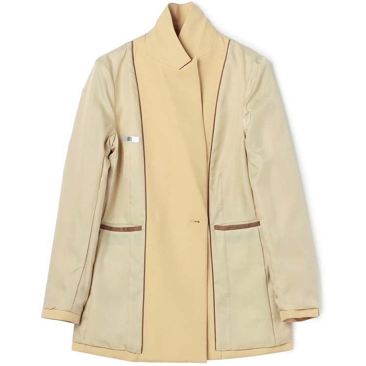 シルバーライン 【SL】【秋冬】6釦2掛けダブルワイドパンツスーツ/ライトブラウン/ストレッチ/ウエスト内側アジャスター/ウォッシャブル/※裾上げ済み仕様 茶淡色