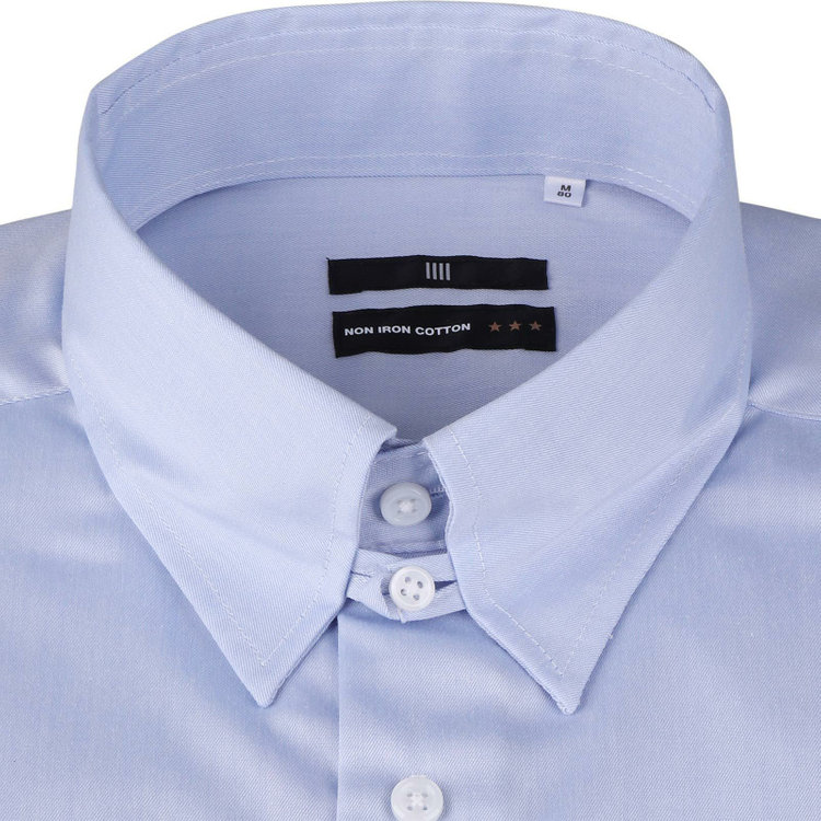ブラックライン 【BLACK LINE】【形態安定】【ノンアイロン】タブカラードレスワイシャツ/ブルー/NON IRON COTTON ブルー系(青)