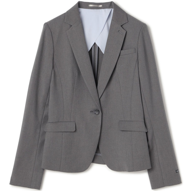 ブラックライン 【SKINNY】【年間】1釦シングルジャケット/グレー×シャドーツイル/ウォッシャブル グレー中間