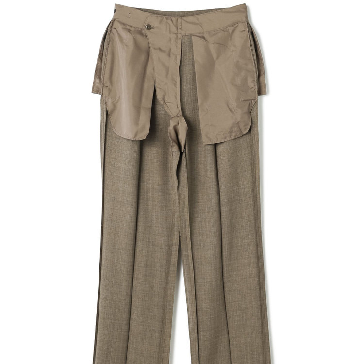 ブラックライン 【発送在庫あり】【RBC】【春夏】2タックワイドパンツ/カーキ/サイド尾錠/4S SUSTAINABILITY&ECOLOGY FABRIC/※裾上げ必要 黄淡色