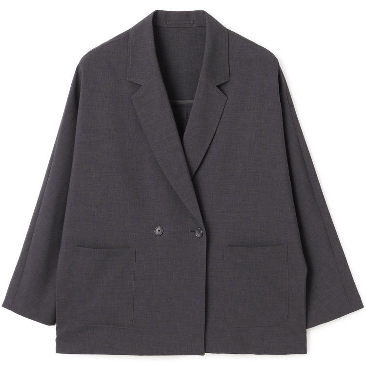 シルバーライン 【SILVER LINE】【春夏】2釦1掛けダブルジャケット/グレー/ウォッシャブル/Naturemier/4S SUSTAINABILITY&ECOLOGY FABRIC グレー濃色