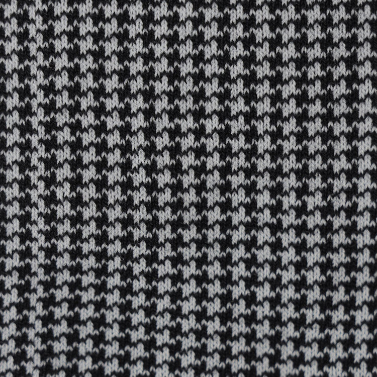 スーツセレクト 【発送在庫あり】ソックス/ブラック×ハウンドトゥース/（25cm～27cm） 黒