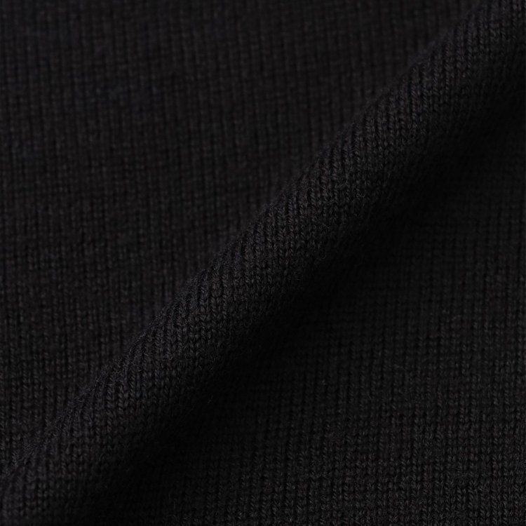 スーツセレクト 【RBC】【秋冬】ウール100％Vネックニットセーター/ブラック/ZEGNA BARUFFA/マシンウォッシャブル 黒