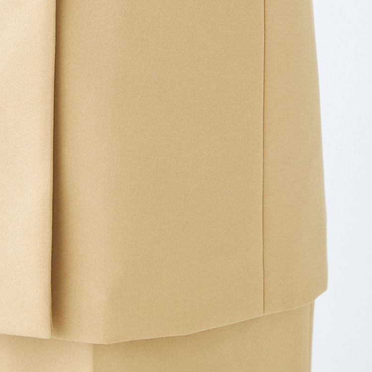 シルバーライン 【SL】【秋冬】6釦2掛けダブルワイドパンツスーツ/ライトブラウン/ストレッチ/ウエスト内側アジャスター/ウォッシャブル/※裾上げ済み仕様 茶淡色