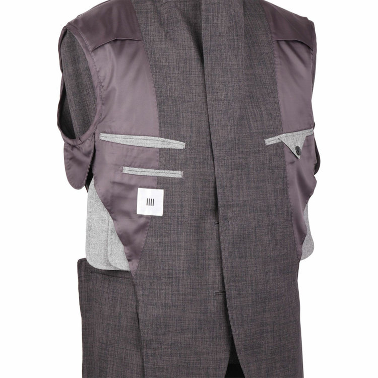 スーツセレクト 【発送在庫あり】【RBC】【春夏】3釦シングルスーツ 2タック/カーキ/ドローコード&ウエストシャーリング/※パンツ裾上げ済仕様 カーキ系(濃緑)