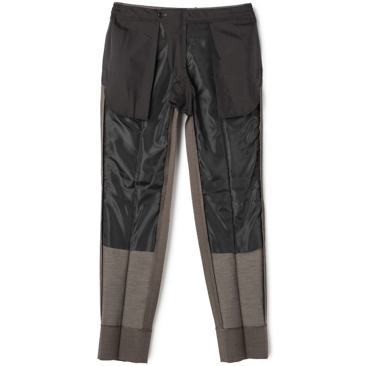 ブラックライン 【SLIM TAPERED_2】【春夏】2釦シングルスーツ 0タック/ブラウン/ウエストシャーリング/4S SUSTAINABILITY&ECOLOGY FABRIC/ウォッシャブル/※パンツ裾上げ済仕様 茶中間