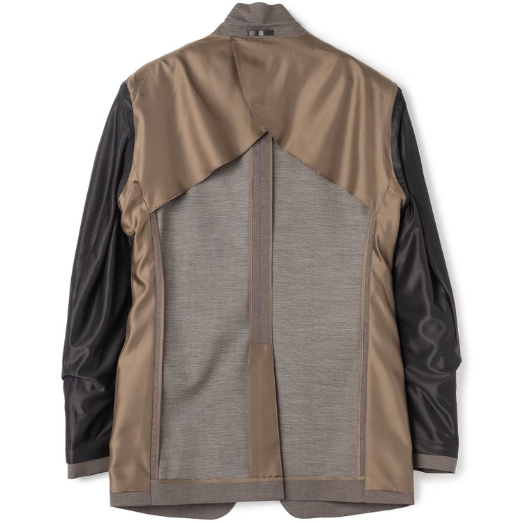 ブラックライン 【SLIM TAPERED_2】【春夏】2釦シングルスーツ 0タック/ブラウン/ウエストシャーリング/4S SUSTAINABILITY&ECOLOGY FABRIC/ウォッシャブル/※パンツ裾上げ済仕様 茶中間