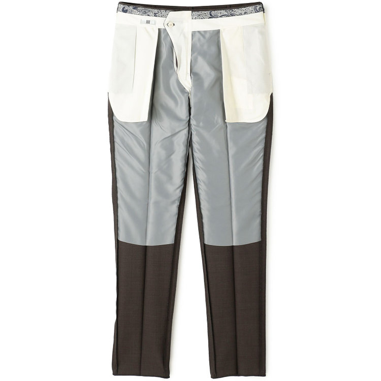 シルバーライン 【CLASSICO TAPERED】【春夏】1タックテーパードパンツ/ブラウン/ウエストムーブ/※裾上げ必要 茶中間