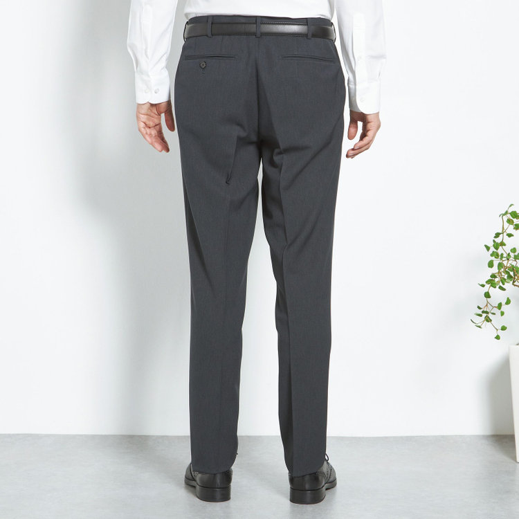 シルバーライン 【CLASSICO TAPERED】【春夏】1タックテーパードパンツ/グレー/ウエストムーブ仕様/4S SUSTAINABILITY&ECOLOGY FABRIC/※裾上げ済仕様 グレー濃色