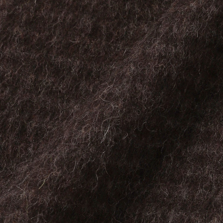 ブラックライン 【SL】ウールブレンド ラグランチェスターコート/ブラウン×チェック/RE:NEWOOL ブラウン系(茶)