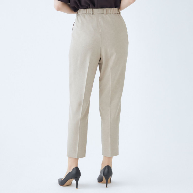 シルバーライン 【SL】【年間】センタープレスパンツ/ベージュ/ウォッシャブル/裾上げ済み仕様 茶淡色