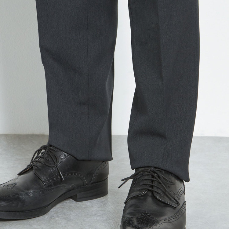 シルバーライン 【CLASSICO TAPERED】【春夏】1タックテーパードパンツ/グレー/ウエストムーブ仕様/4S SUSTAINABILITY&ECOLOGY FABRIC/※裾上げ済仕様 グレー濃色