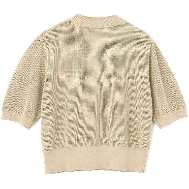 シルバーライン 12Gメッシュポロ/ブラウン 茶淡色
