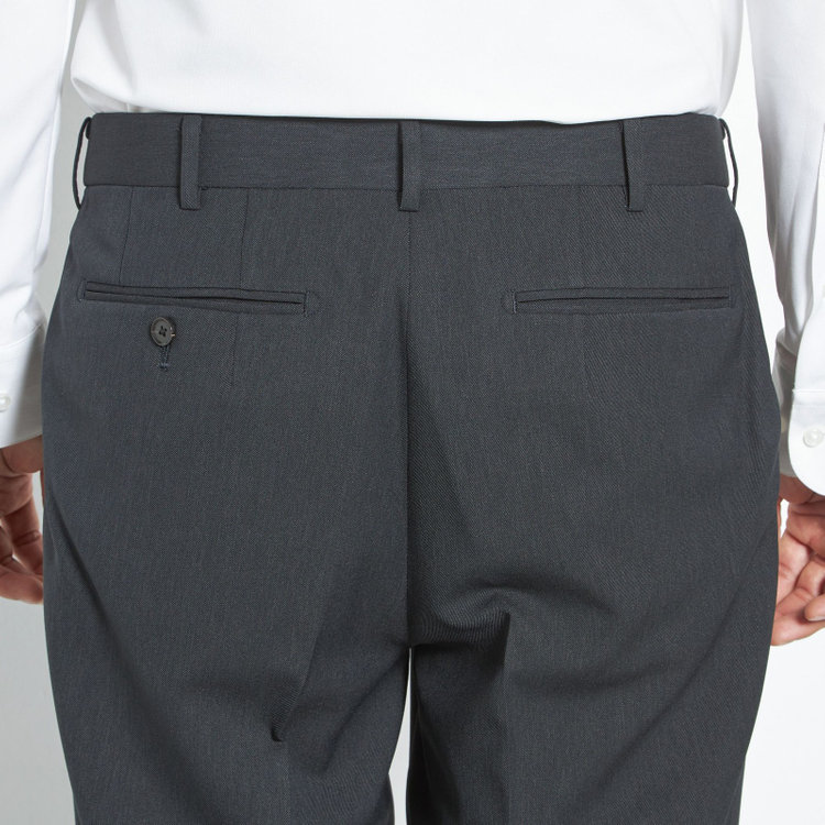 シルバーライン 【CLASSICO TAPERED】【春夏】1タックテーパードパンツ/グレー/ウエストムーブ仕様/4S SUSTAINABILITY&ECOLOGY FABRIC/※裾上げ済仕様 グレー濃色
