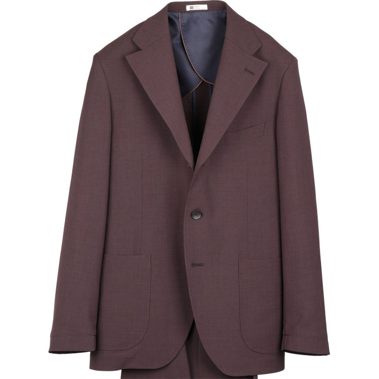 スーツセレクト 【RBC】【春夏】3釦シングルスーツ 2タック/ブラウン/ドローコード&ウエストシャーリング/※パンツ裾上げ済仕様 ブラウン系(茶)