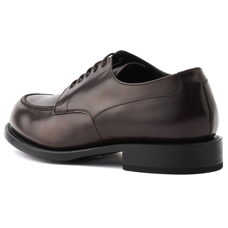 ブラックライン Uチップドレスシューズ/ブラウン/牛革/グットイヤーウエルト製法/MADE IN JAPAN 茶濃色