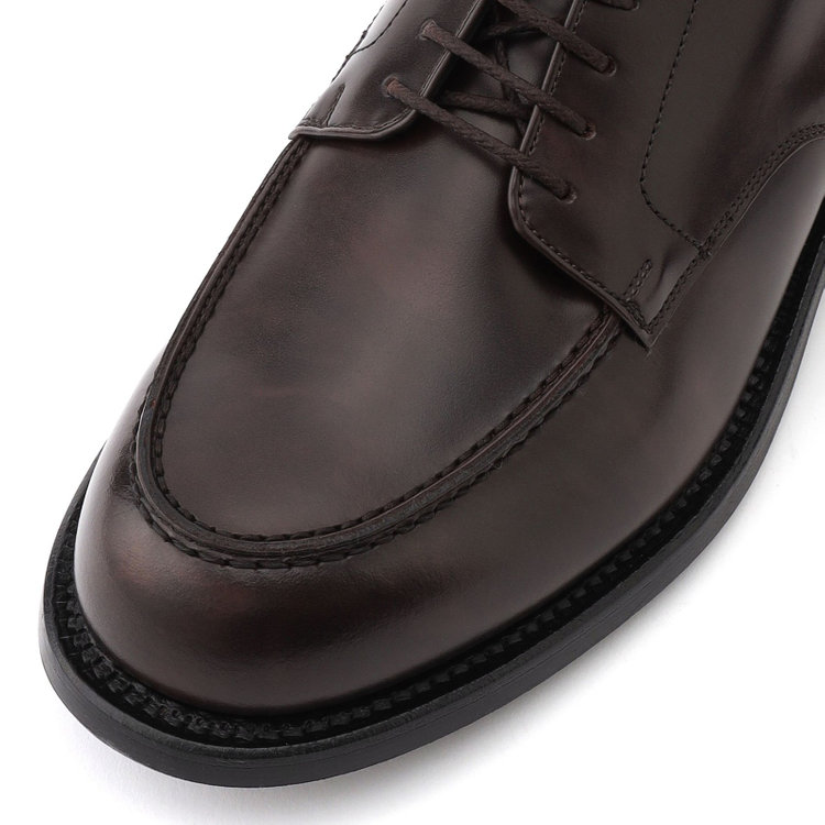 ブラックライン Uチップドレスシューズ/ブラウン/牛革/グットイヤーウエルト製法/MADE IN JAPAN 茶濃色