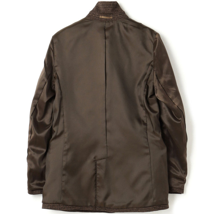 シルバーライン 【発送在庫あり】【SL】【秋冬】2釦シングルスカートスーツ/ブラウン＆ブラック×グレンチェック/ウォッシャブル 茶中間