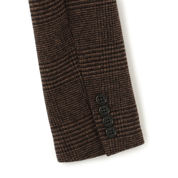 シルバーライン 【発送在庫あり】【SL】【秋冬】2釦シングルスカートスーツ/ブラウン＆ブラック×グレンチェック/ウォッシャブル 茶中間