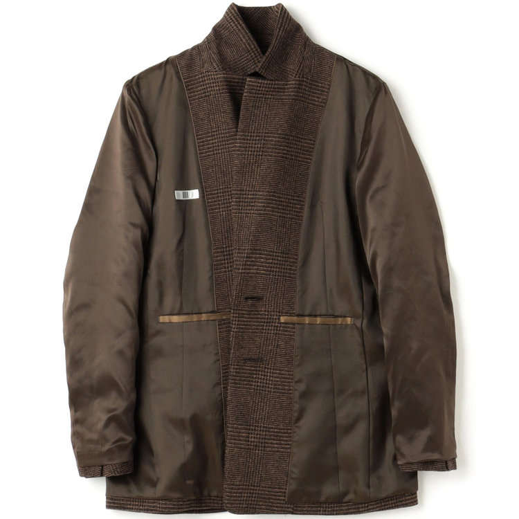 シルバーライン 【発送在庫あり】【SL】【秋冬】2釦シングルスカートスーツ/ブラウン＆ブラック×グレンチェック/ウォッシャブル 茶中間