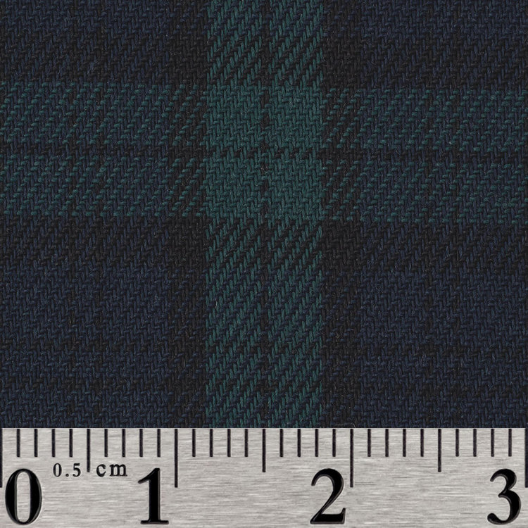 スーツセレクト 【国内縫製】【パターンオーダー】ワイシャツ/ネイビー＆グリーン×チェック/ストレッチ素材(COTTON100%) ネイビー系(紺)