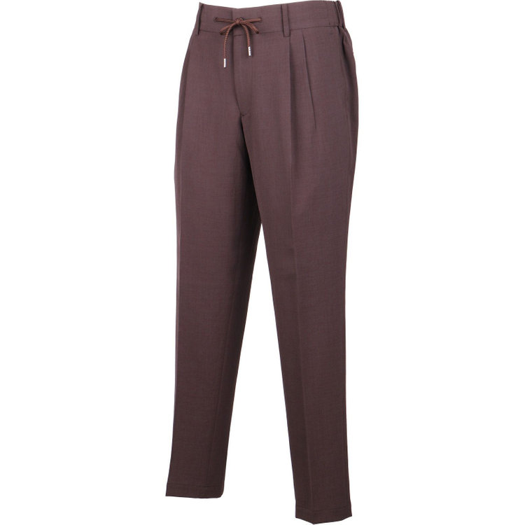 スーツセレクト 【RBC】【春夏】3釦シングルスーツ 2タック/ブラウン/ドローコード&ウエストシャーリング/※パンツ裾上げ済仕様 ブラウン系(茶)