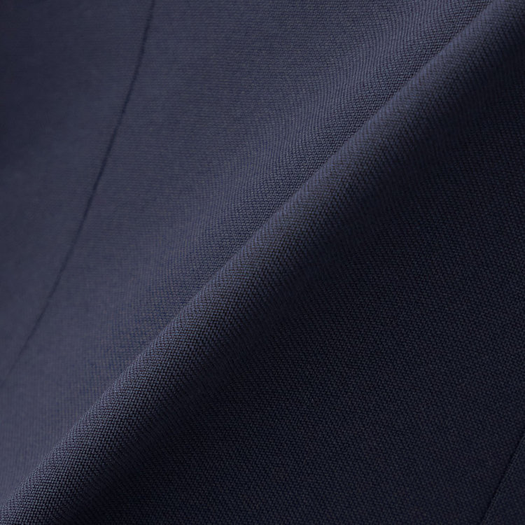 シルバーライン 【RELAX TAPERED】【年間】ノーカラー ホック留めパンツスーツ/ネイビー/ウエストシャーリング仕様/ウォッシャブル/※パンツ裾上げ済仕様 紺濃色