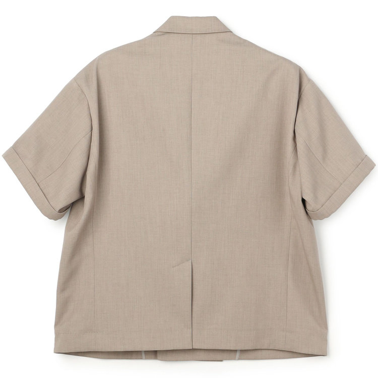 ブラックライン 「TailoredCasual」【春夏】ダブルブレストシャツジャケット/ブラウン その他