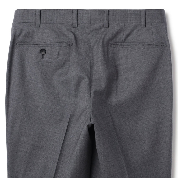 シルバーライン 【発送在庫あり】【CLASSICO TAPERED】【春夏】2釦シングルスーツ 1タック/グレー/ウエストムーブ/REDA ACTIVE/NEW ZEALAND MERINO/SHOWER CLEAN/※パンツ裾上げ済仕様 グレー淡色