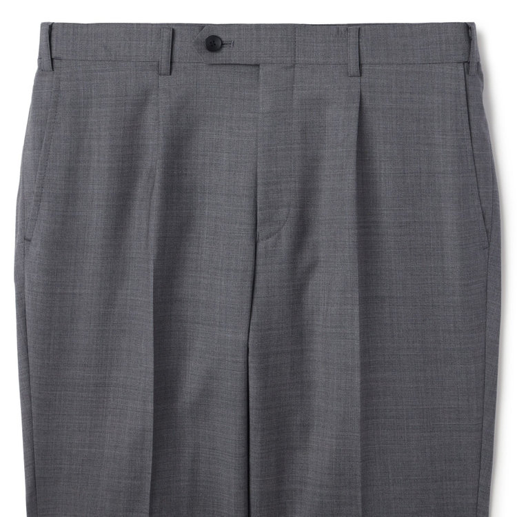 シルバーライン 【発送在庫あり】【CLASSICO TAPERED】【春夏】2釦シングルスーツ 1タック/グレー/ウエストムーブ/REDA ACTIVE/NEW ZEALAND MERINO/SHOWER CLEAN/※パンツ裾上げ済仕様 グレー淡色