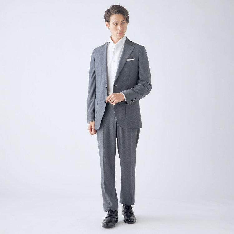 シルバーライン 【CLASSICO TAPERED】【春夏】2釦シングルジャケット/グレー/パッチポケット/4S SUSTAINABILITY&ECOLOGY FABRIC グレー中間