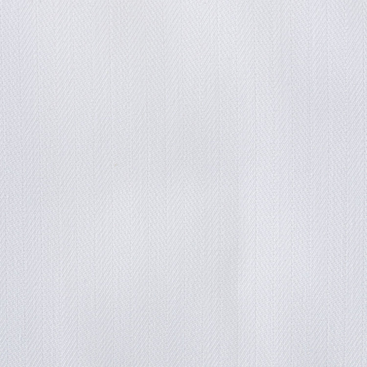 シルバーライン 【SL/長袖】レギュラーカラーブラウス/ホワイト×ドビーストライプ/形態安定 白