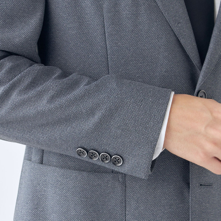 シルバーライン 【CLASSICO TAPERED】【春夏】2釦シングルジャケット/グレー/パッチポケット/4S SUSTAINABILITY&ECOLOGY FABRIC グレー中間