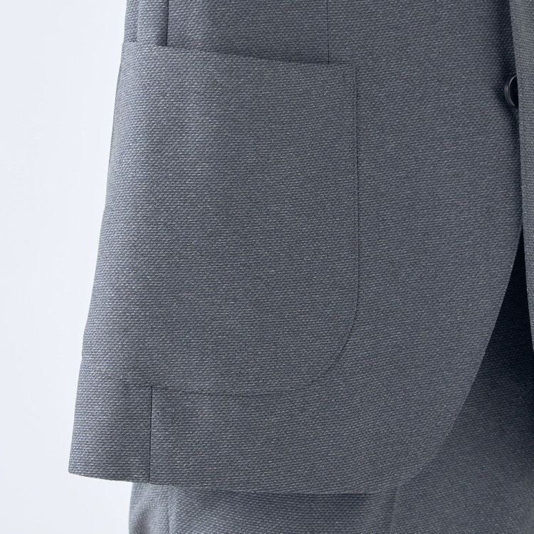 シルバーライン 【CLASSICO TAPERED】【春夏】2釦シングルジャケット/グレー/パッチポケット/4S SUSTAINABILITY&ECOLOGY FABRIC グレー中間