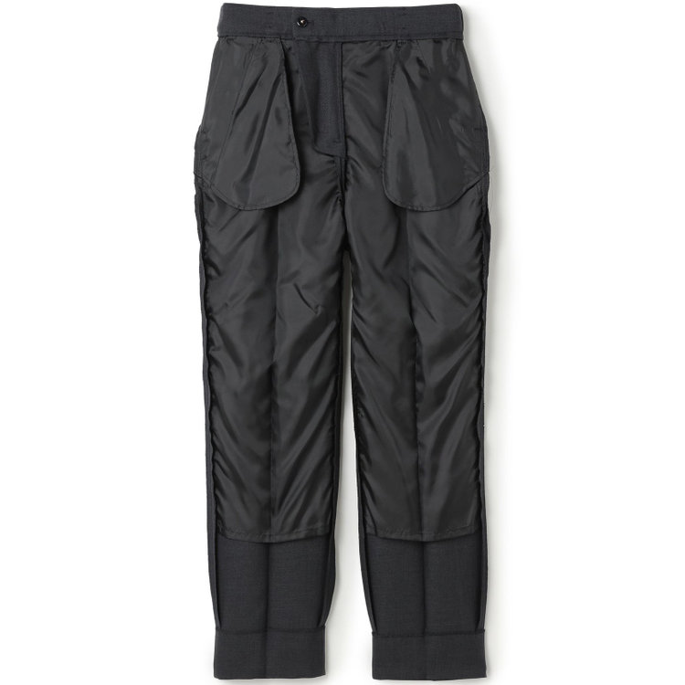 シルバーライン 【RELAX TAPERED_2】【秋冬】1釦シングルテーパードパンツスーツ/ネイビー/ウォッシャブル/4S SUSTAINABILITY&ECOLOGY FABRIC/※パンツ裾上げ済仕様 紺中間