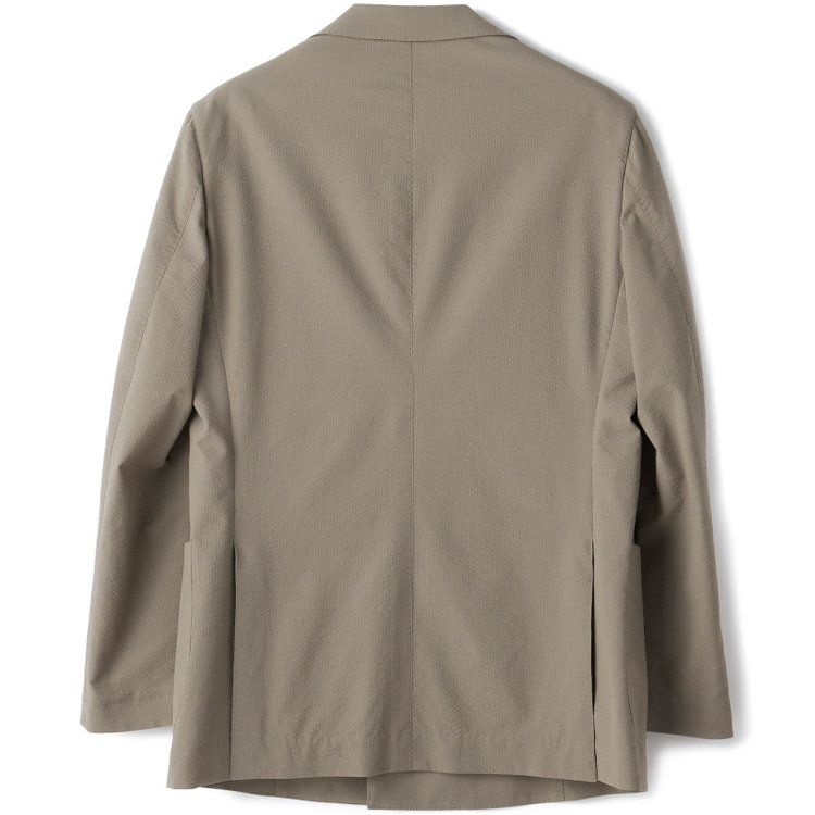 シルバーライン 【RBC】【春夏】6釦2掛けダブルジャケット/グレージュ×サッカー/パッチポケット/4S AIR 茶淡色