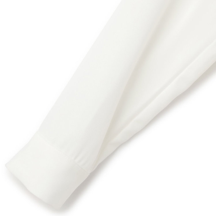 SUIT SELECT　アウトレット 【WEB限定/OUTLET/汚れ・キズ等有】【SL/長袖】バンドカラー比翼ブラウス/ホワイト 白