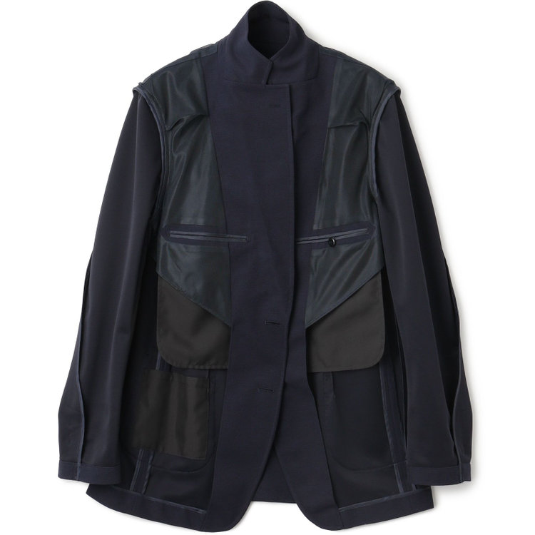 シルバーライン 【CLASSICO TAPERED】【春夏】2釦シングルジャケット/ネイビー/パッチポケット/RIRANCHA 紺中間