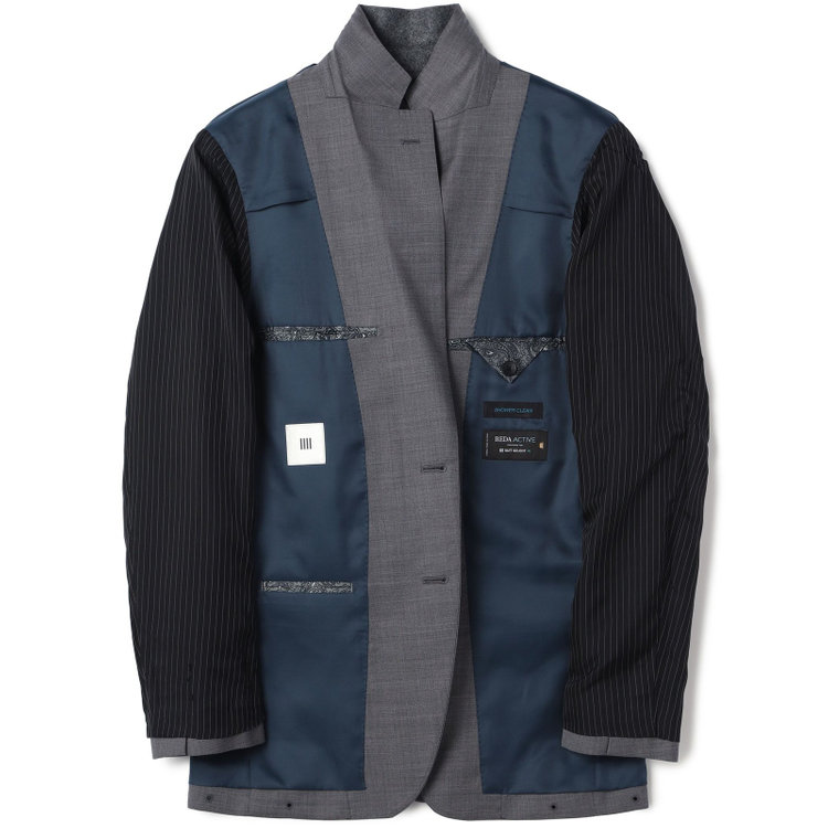 シルバーライン 【発送在庫あり】【CLASSICO TAPERED】【春夏】2釦シングルスーツ 1タック/グレー/ウエストムーブ/REDA ACTIVE/NEW ZEALAND MERINO/SHOWER CLEAN/※パンツ裾上げ済仕様 グレー淡色