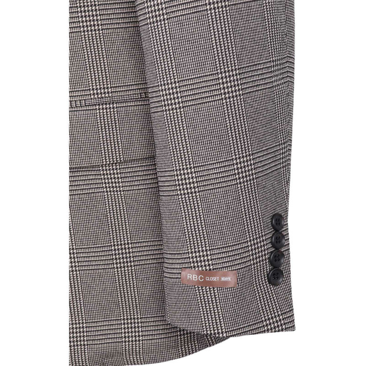 スーツセレクト 【WEB限定/OUTLET】【RBC】【秋冬】2釦ジャケット/ブラウン×グレンチェック/ウォシャブル ブラウン系(茶)