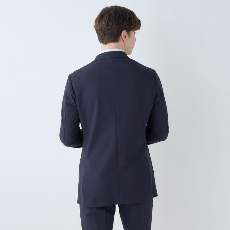 シルバーライン 【CLASSICO TAPERED】【春夏】2釦シングルジャケット/ネイビー/パッチポケット/RIRANCHA 紺中間