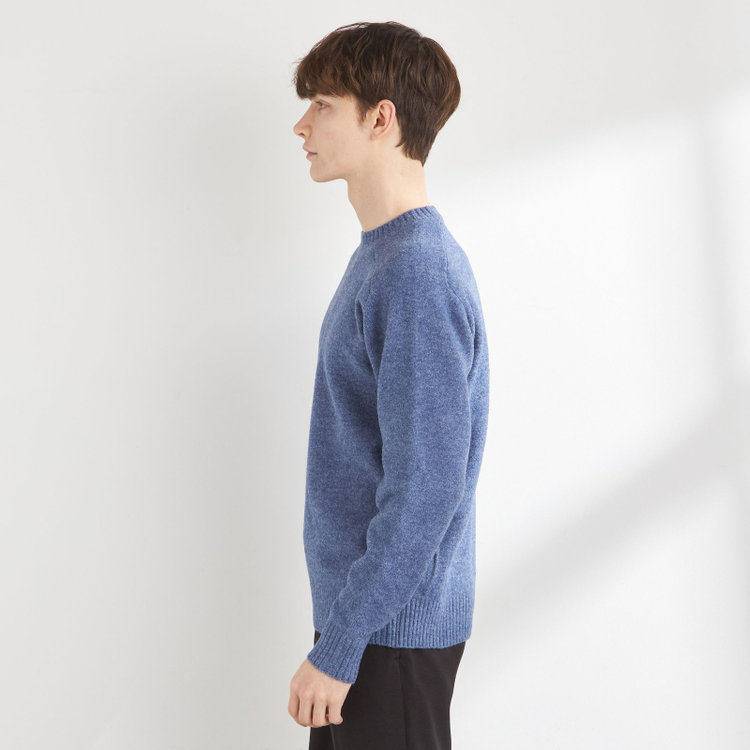 ソノタ 【RBC】【秋冬】天竺編みクルーネックニットセーター/ブルー 青淡色