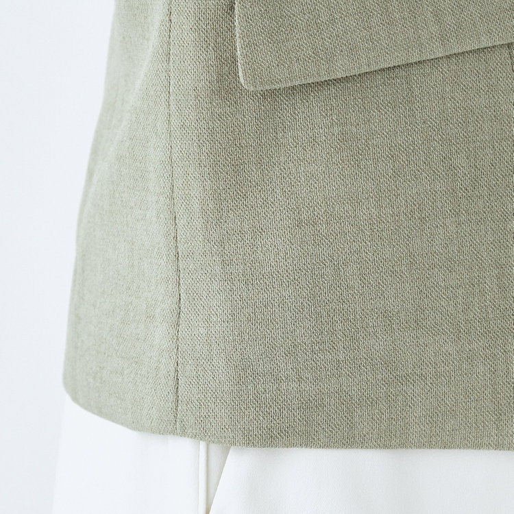 ブラックライン 【WEB限定/OUTLET】【SL】【春夏】1釦シングル七分袖ジャケット/グリーン/ウォッシャブル グリーン系(緑)