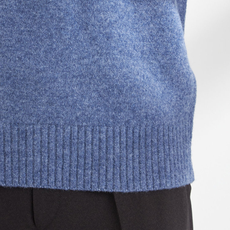 ソノタ 【RBC】【秋冬】天竺編みクルーネックニットセーター/ブルー 青淡色
