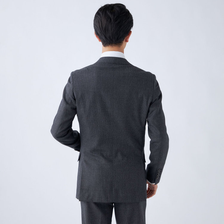 シルバーライン 【発送在庫あり】【CLASSICO TAPERED】【秋冬】2釦シングルスーツ 1タック/グレー/Ermenegildo Zegna LOOP woven in italy/※裾上げ必要 グレー濃色