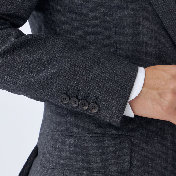 シルバーライン 【発送在庫あり】【CLASSICO TAPERED】【秋冬】2釦シングルスーツ 1タック/グレー/Ermenegildo Zegna LOOP woven in italy/※裾上げ必要 グレー濃色