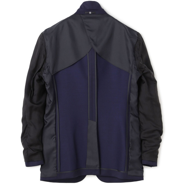 ブラックライン 【SLIM TAPERED_2】【年間】2釦シングルリバーシブルスリーピーススーツ 0タック/ネイビー/NEW ZEALAND WOOL MIX/※裾上げ必要 青中間