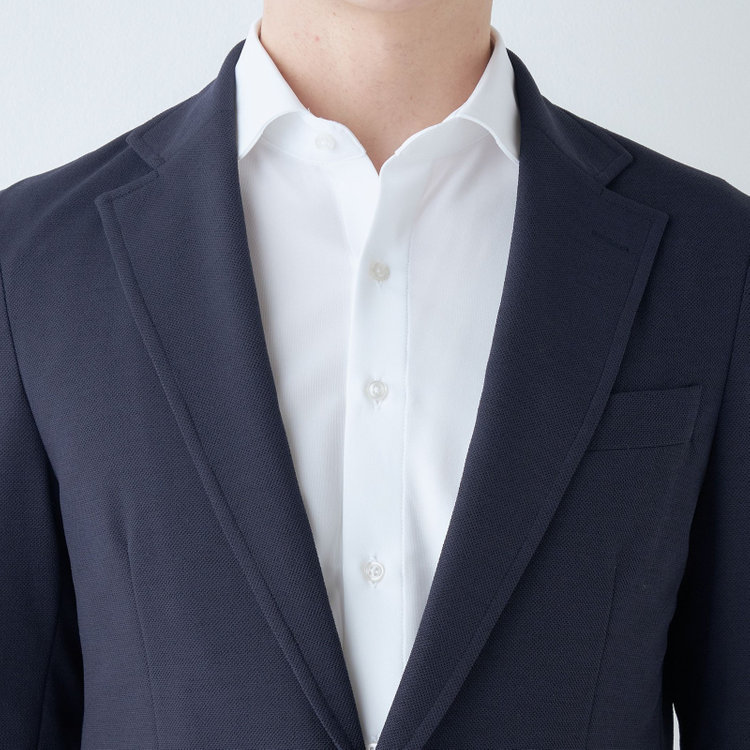シルバーライン 【CLASSICO TAPERED】【春夏】2釦シングルジャケット/ネイビー/パッチポケット/RIRANCHA 紺中間