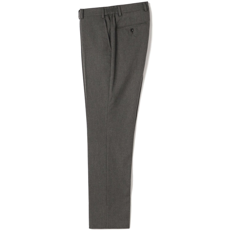ブラックライン 【SLIM TAPERED_2】【年間】2釦シングルスリーピーススーツ 0タック/グレー/ウエストシャーリング/4S SUSTAINABILITY&ECOLOGY FABRIC/※パンツ裾上げ済仕様 グレー中間